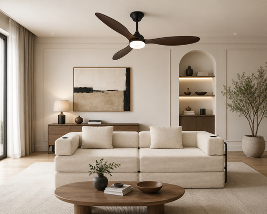 Velia - Ventilateur de plafond 52 pouces LED avec télécommande