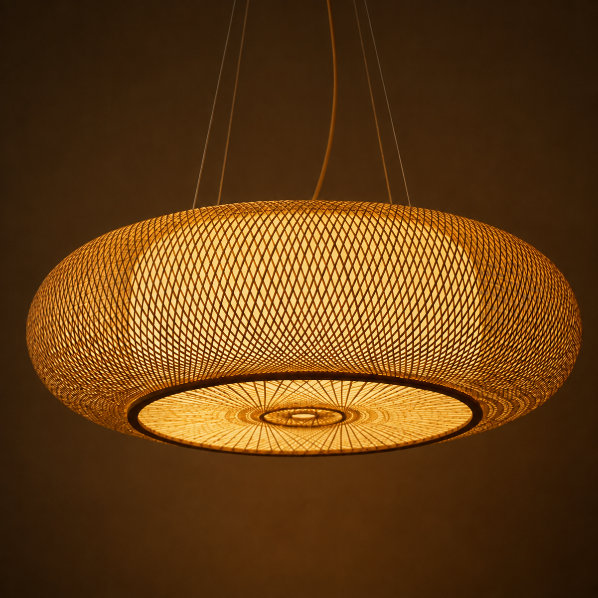 Kumo — Suspension rotin naturelle