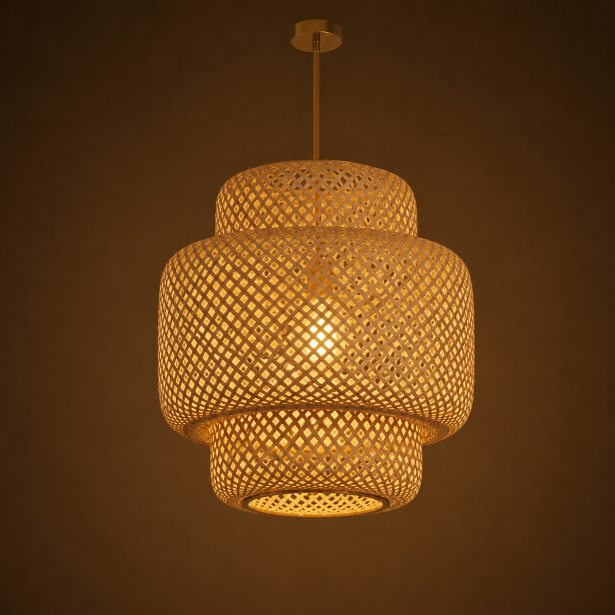 Aki — Suspension rotin minimaliste