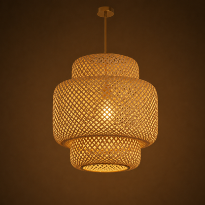 Aki — Suspension rotin minimaliste