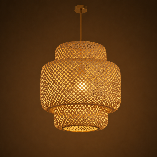 Aki — Suspension rotin minimaliste