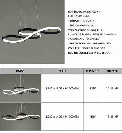 Luna — Suspension LED architecturale