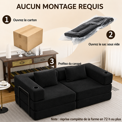 Canapé Modulable | Nova édition Obsidienne