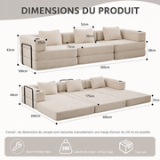 Canapé Modulable | Bella édition Sable