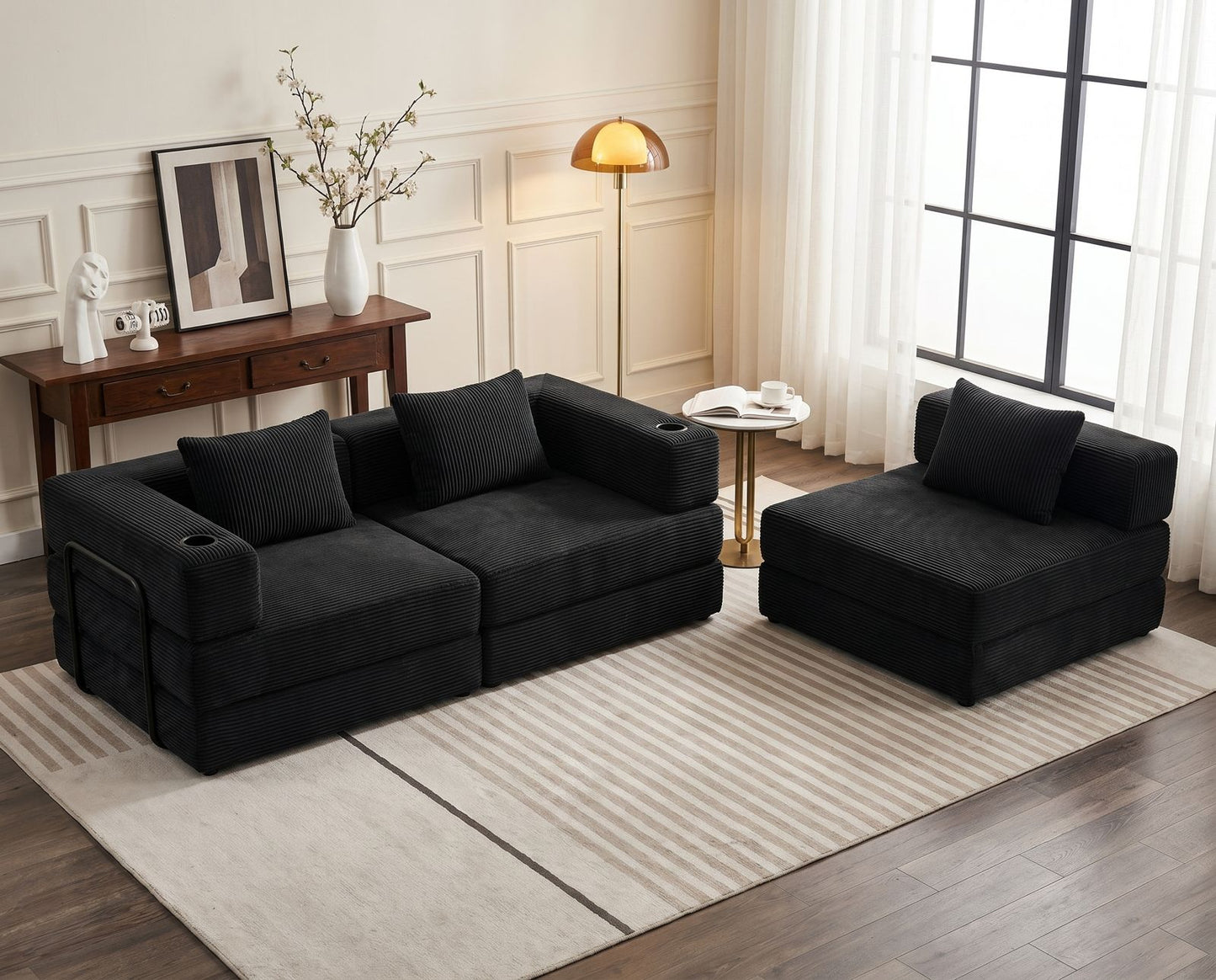 Canapé Modulable | Bella  édition Obsidienne