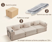 Canapé Modulable | Bella édition Sable